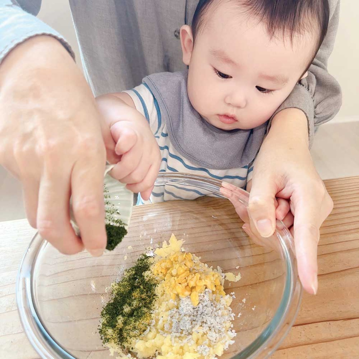 【お料理レシピ】しらすと青のりの米粉スティック／cotocotoみさき先生の「親子でつくろう！はじめてキッチン」