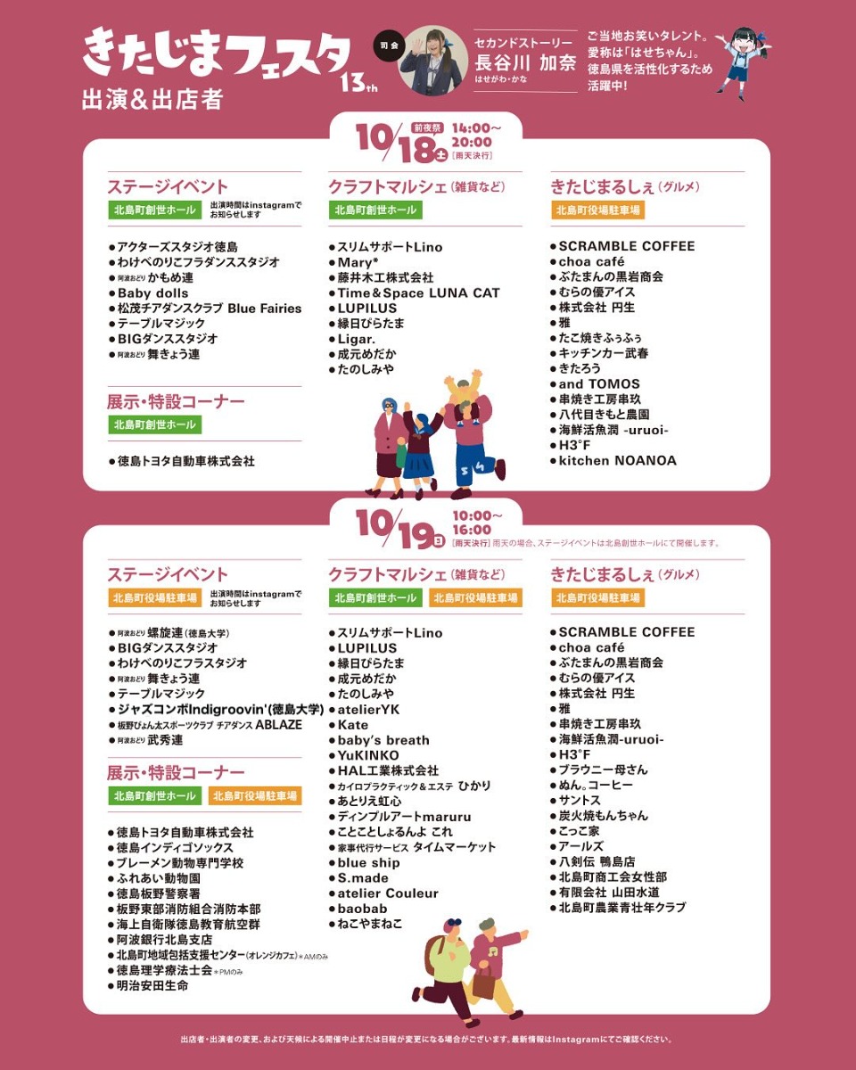 【徳島イベント情報2025】10/18～10/19｜きたじまフェスタ