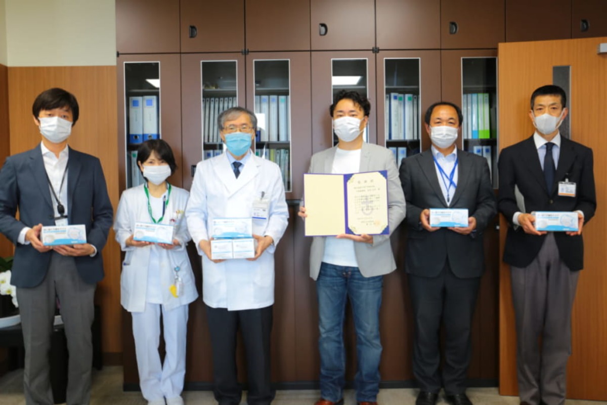 安心して生活できる未来のために！徳島大学病院・徳島赤十字病院にマスク10万枚の寄付が行われました。