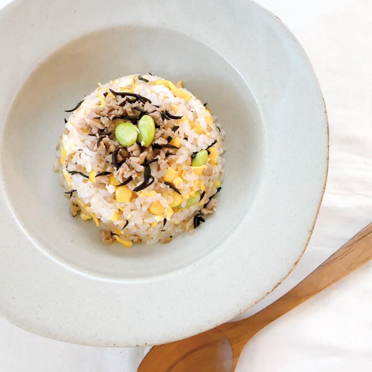 【お料理レシピ】高野豆腐そぼろのチャーハン/cotocotoみさき先生の「親子でつくろう!はじめてキッチン」