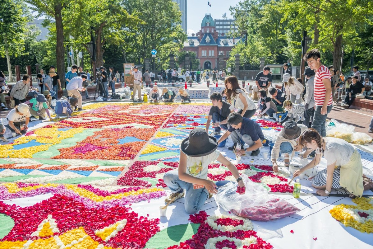 花アートで彩る「サッポロフラワーカーペット」6月28日～30日開催