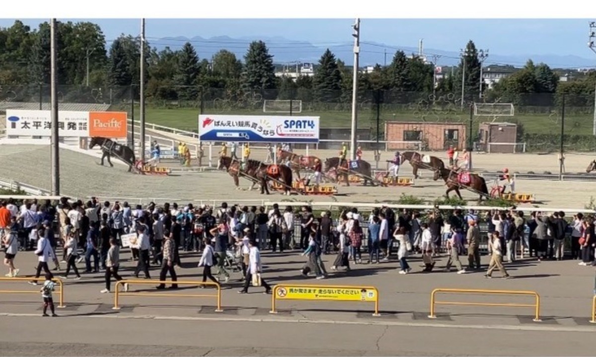 帯広競馬場「ばんえい十勝」で迫力満点“ばん馬レース”を初体験！