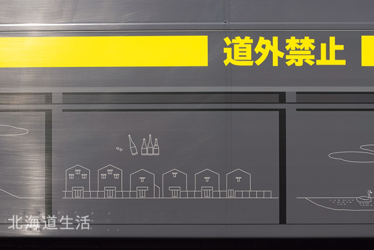 新ラッピング列車と旧木造駅舎、JR室蘭本線の旅