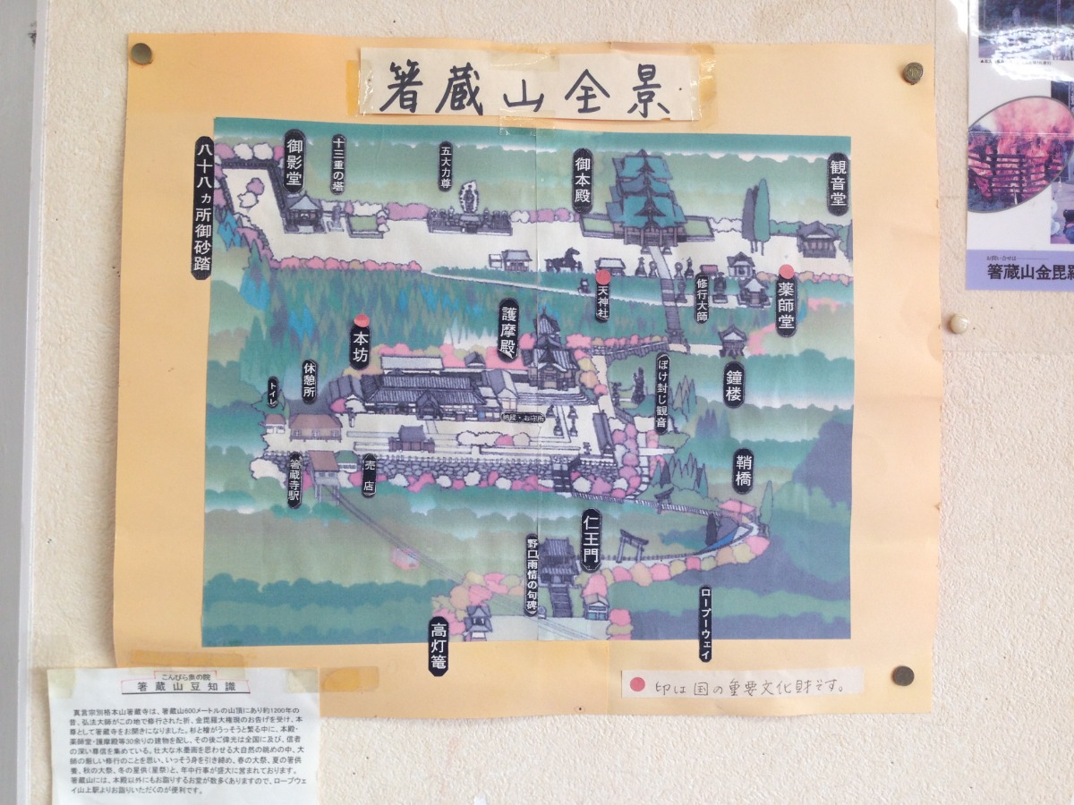 ロープウェイで絶景を見ながら由緒正しき池田町「箸蔵寺」に参拝してきました