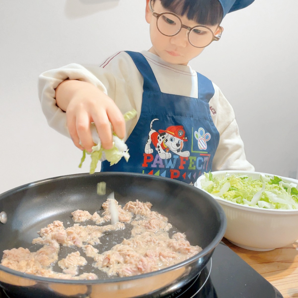 【お料理レシピ】白菜とツナのヨーグルトパスタ／cotocotoみさき先生の「親子でつくろう！はじめてキッチン」