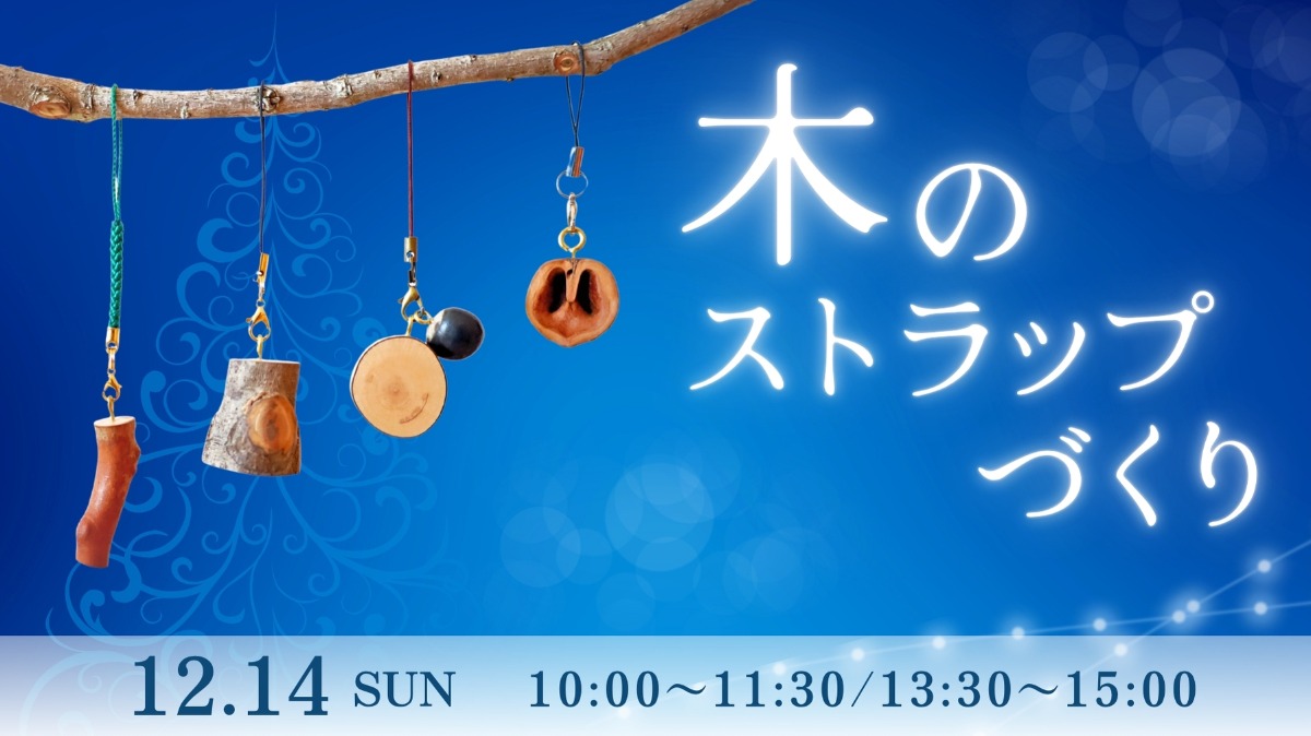 【徳島イベント情報】12/14｜木のストラップづくり