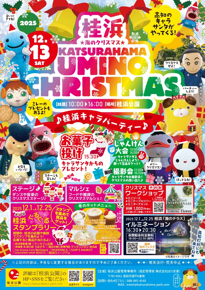 【県外イベント情報2025】12/13｜桂浜 海のクリスマス