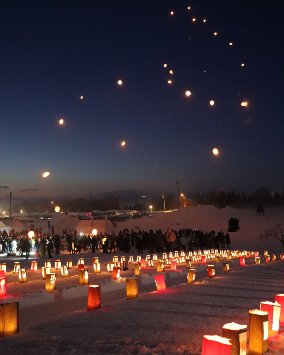 冬空が天の川のように！「新篠津天灯祭り」2月23日開催