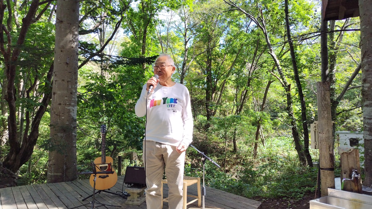 札幌の小さな森で、手打ちそばと、chimaの歌♪