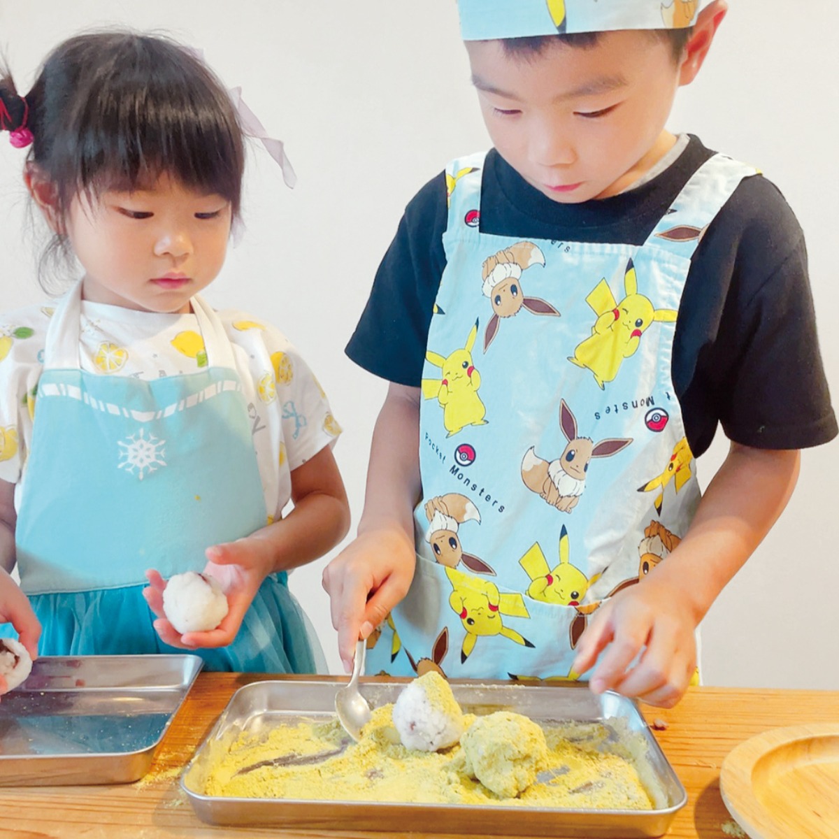 【お料理レシピ】かぼちゃと抹茶きなこのおはぎ／cotocotoみさき先生の「親子でつくろう！はじめてキッチン」