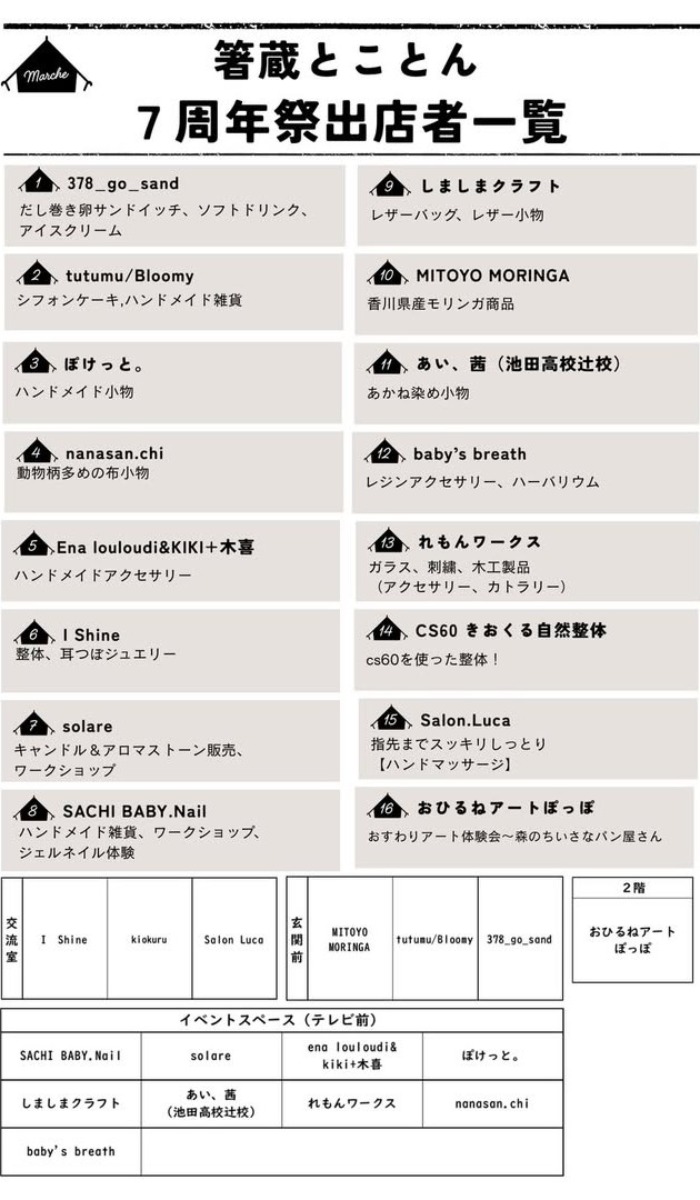 【徳島イベント情報2026】4/19｜箸蔵とことん7周年祭
