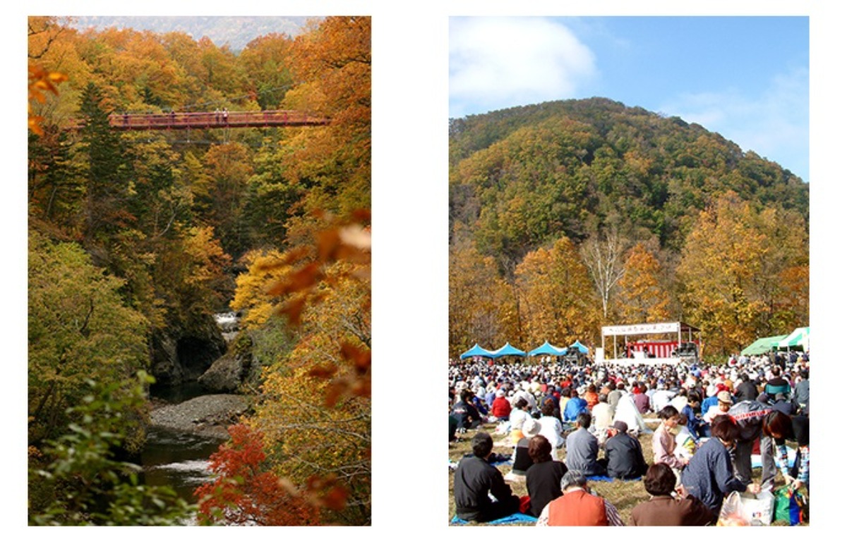 帯広・紅葉絶景と十勝の味覚「岩内仙峡もみじまつり」10月13日開催