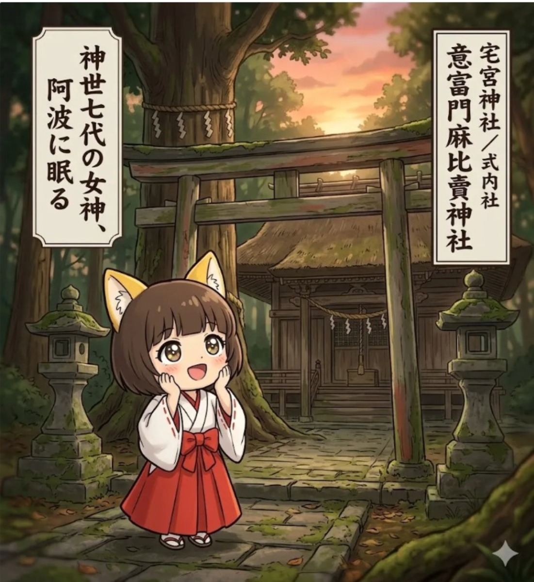 邪馬台国は阿波だった!?シーズン2【古代史を通して徳島の魅力を再発見】4話目／宅宮神社「式内社」の意富門麻比賣神社