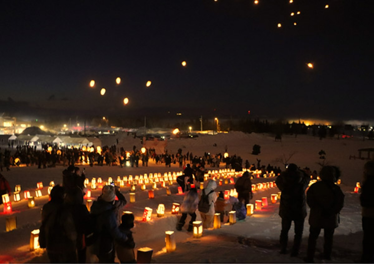 冬空が天の川のように！「新篠津天灯祭り」2月23日開催