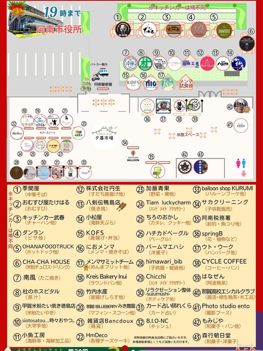 【徳島イベント情報2025】12/3｜第30回 夕暮市場（ユウグレマーケット）