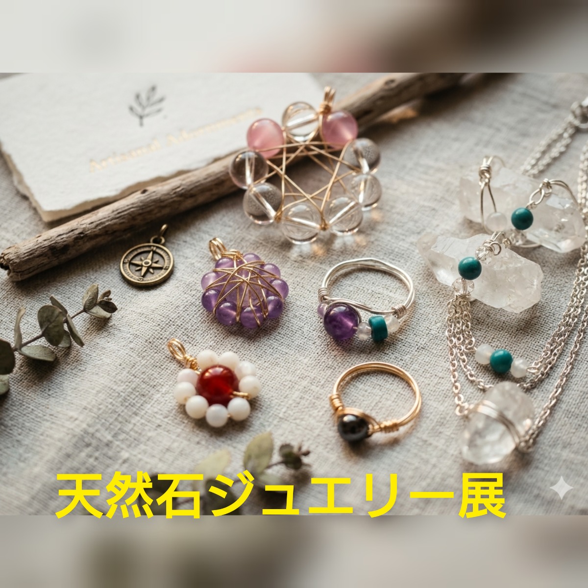 【徳島イベント情報2026】10/1～10/29｜りこ曼荼羅の世界と天然石ジュエリー個展