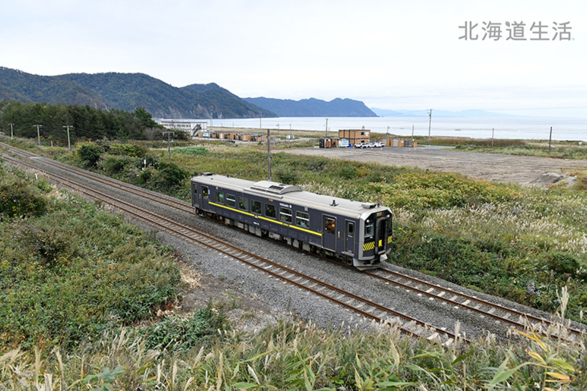 新ラッピング列車と旧木造駅舎、JR室蘭本線の旅