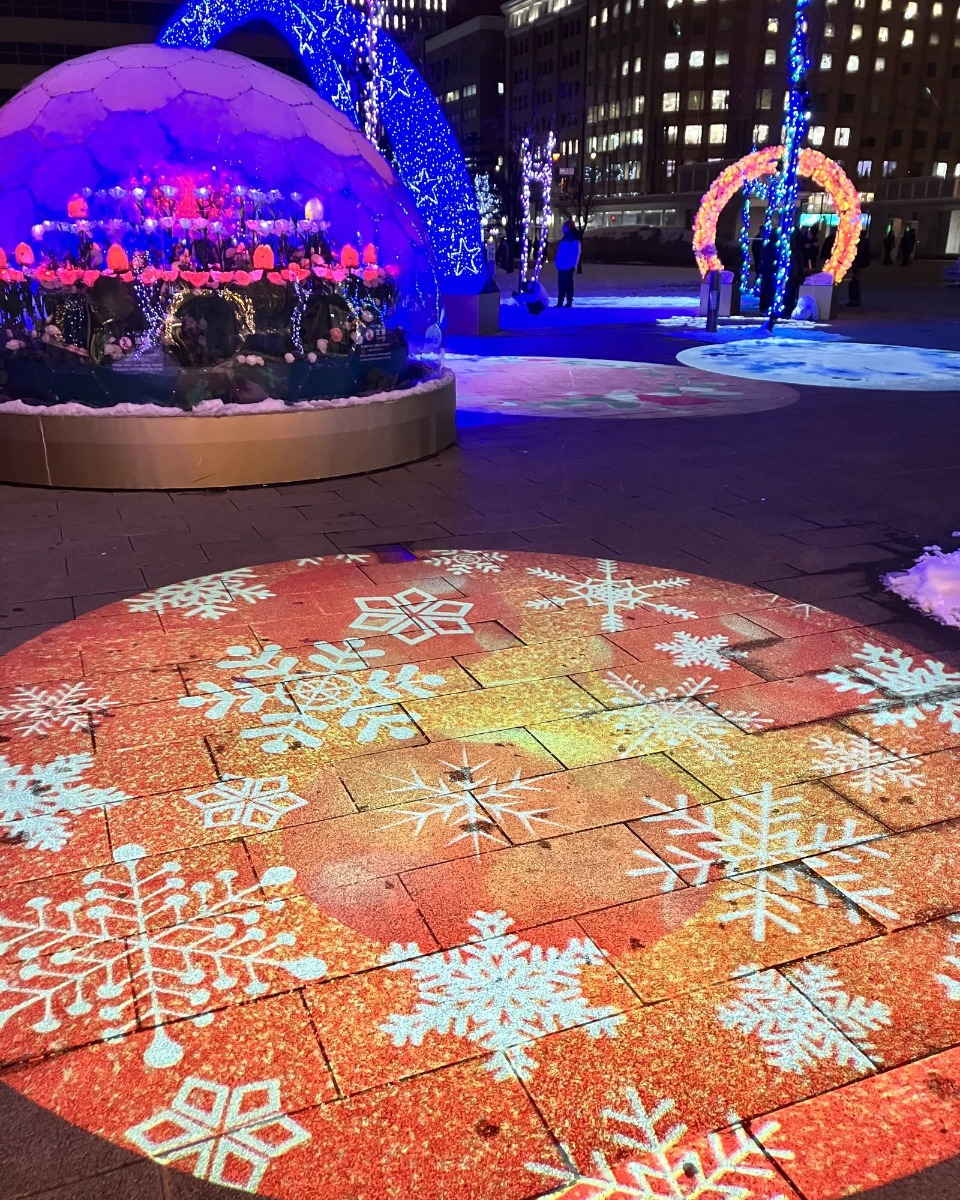 光の花が咲く！札幌駅南口の「サツエキイルミネーション」が素敵