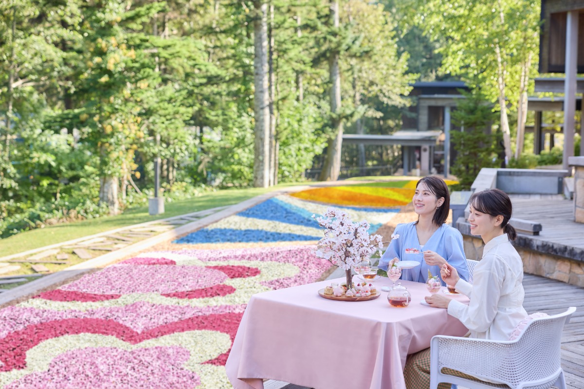 160mの花の絨毯！トマムで楽しむ優雅なお花見