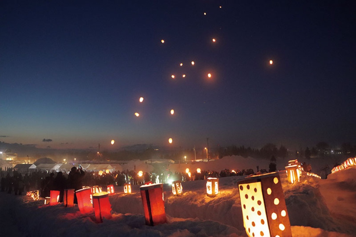 冬の夜空に願いが灯る「新篠津天灯祭り」2月22日に開催！