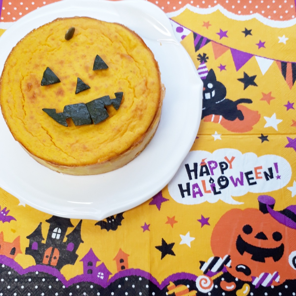【子育てコラム】秋の味覚☆混ぜて焼くだけ！かぼちゃのチーズケーキ☆
