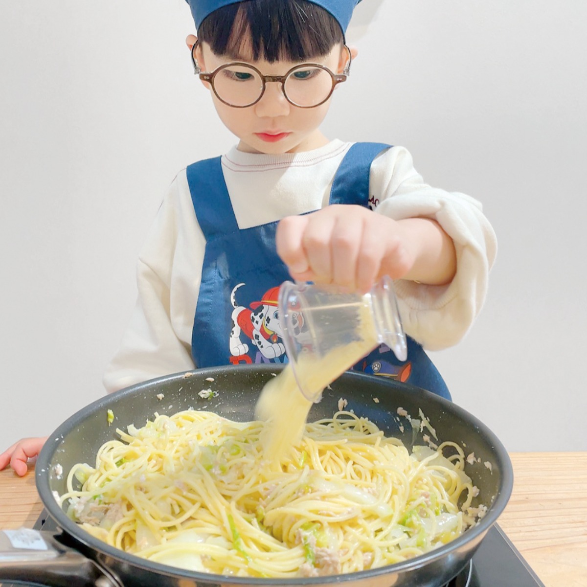 【お料理レシピ】白菜とツナのヨーグルトパスタ／cotocotoみさき先生の「親子でつくろう！はじめてキッチン」