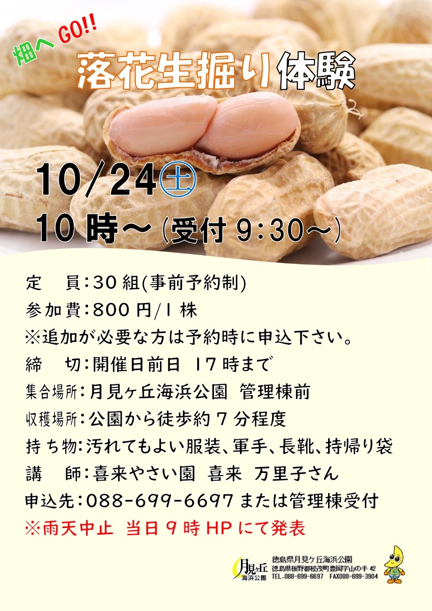 【徳島イベント情報2026】月見ヶ丘海浜公園【10月】