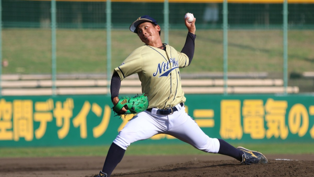 【ドラフト2024】1位指名！阪神タイガースが智辯学園出身の伊原陵人（NTT西日本）を獲得