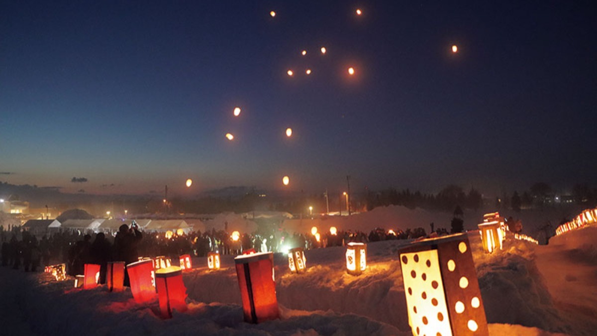 冬の夜空に願いが灯る「新篠津天灯祭り」2月22日に開催！