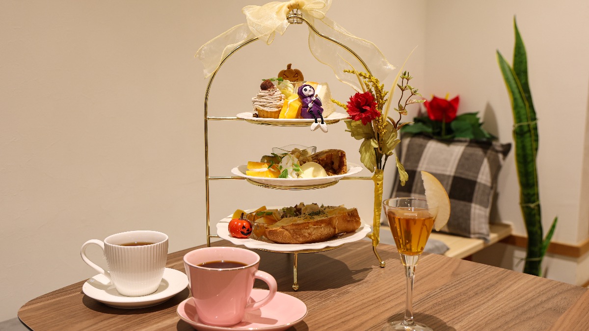 秋香るティータイム。奈良・NiCO158cafeで出会う季節の三段プレート | NiCO158cafe
