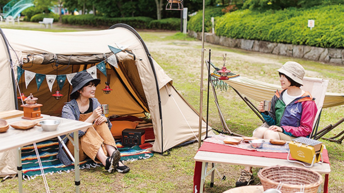 【夏の注目】「ウェルピア伊予」の本格的なキャンプを手ぶらで気軽に楽しみたい!