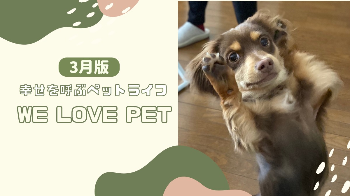 【ペットフォトコンテスト】幸せを呼ぶペットライフ　We LOVE Pet2024年3月版
