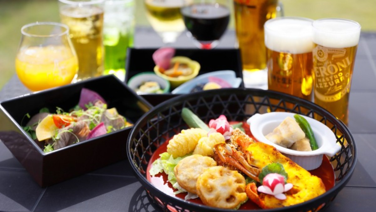 「和」がテーマの料理とビールがベストマッチ！『奈良ホテル』のテラスで楽しむ最高の夏