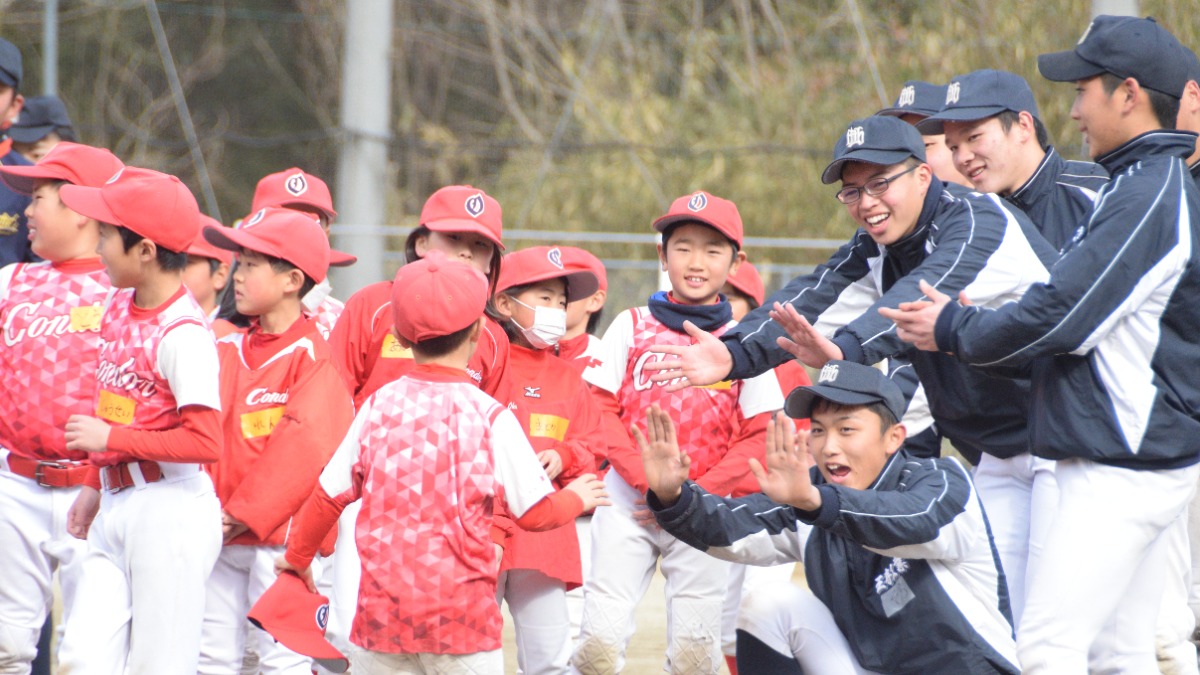 【高校野球】奈良県立王寺工業高等学校硬式野球部の選手たちが「野球交流会」を開催